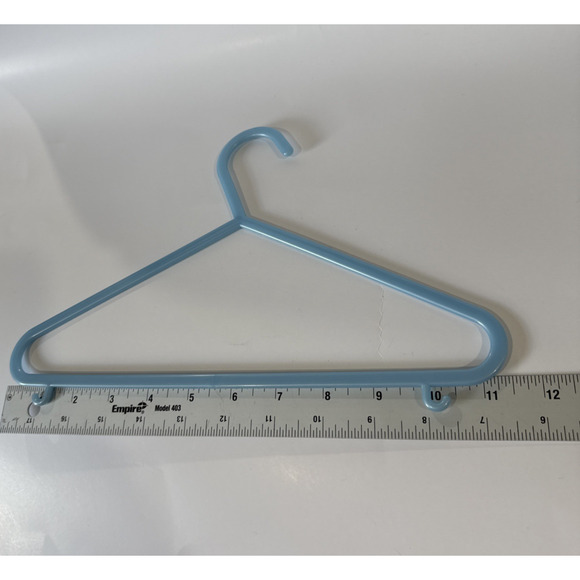 Plastic Clothes Hangers Baby Toddler Kids Children Bundle Lot of 12 Blue - Picture 3 of 6